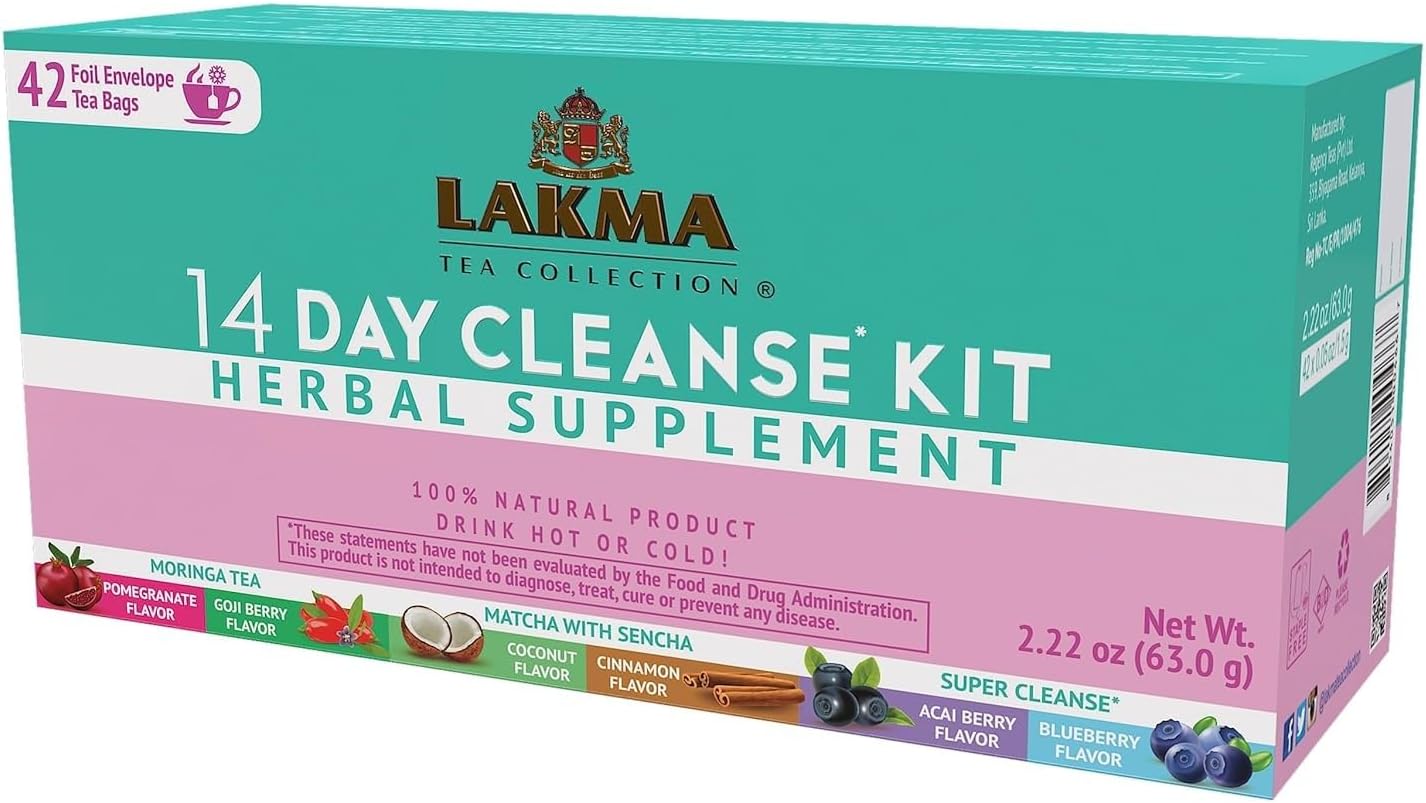 HYLEYS Lakma 14 Day Weight Loss Kit Green Tea - 42 Tea Bags