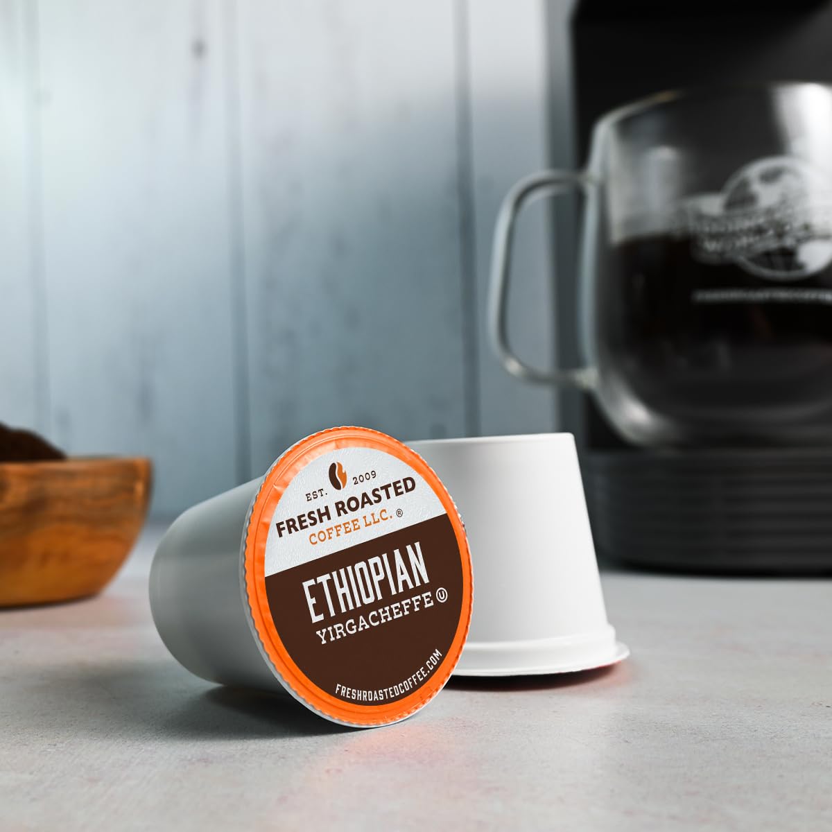 Fresh Roasted Coffee, 100% Colombian K-Cup Pods for Keurig Brewers, Medium Roast, Kosher, 96 Count Loose Pack