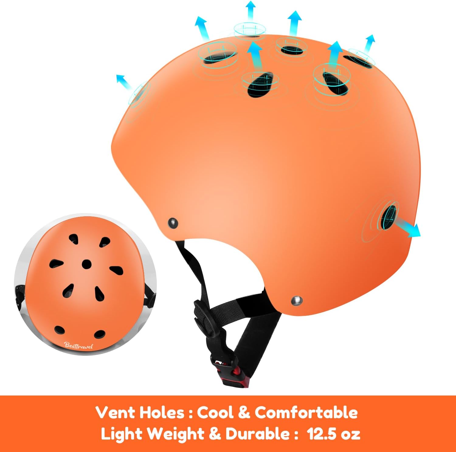 Besttravel Kids Helmet, Toddler Adjustable Kids Ages 3-8 Years Old Boys Girls Multi-Sports Safety