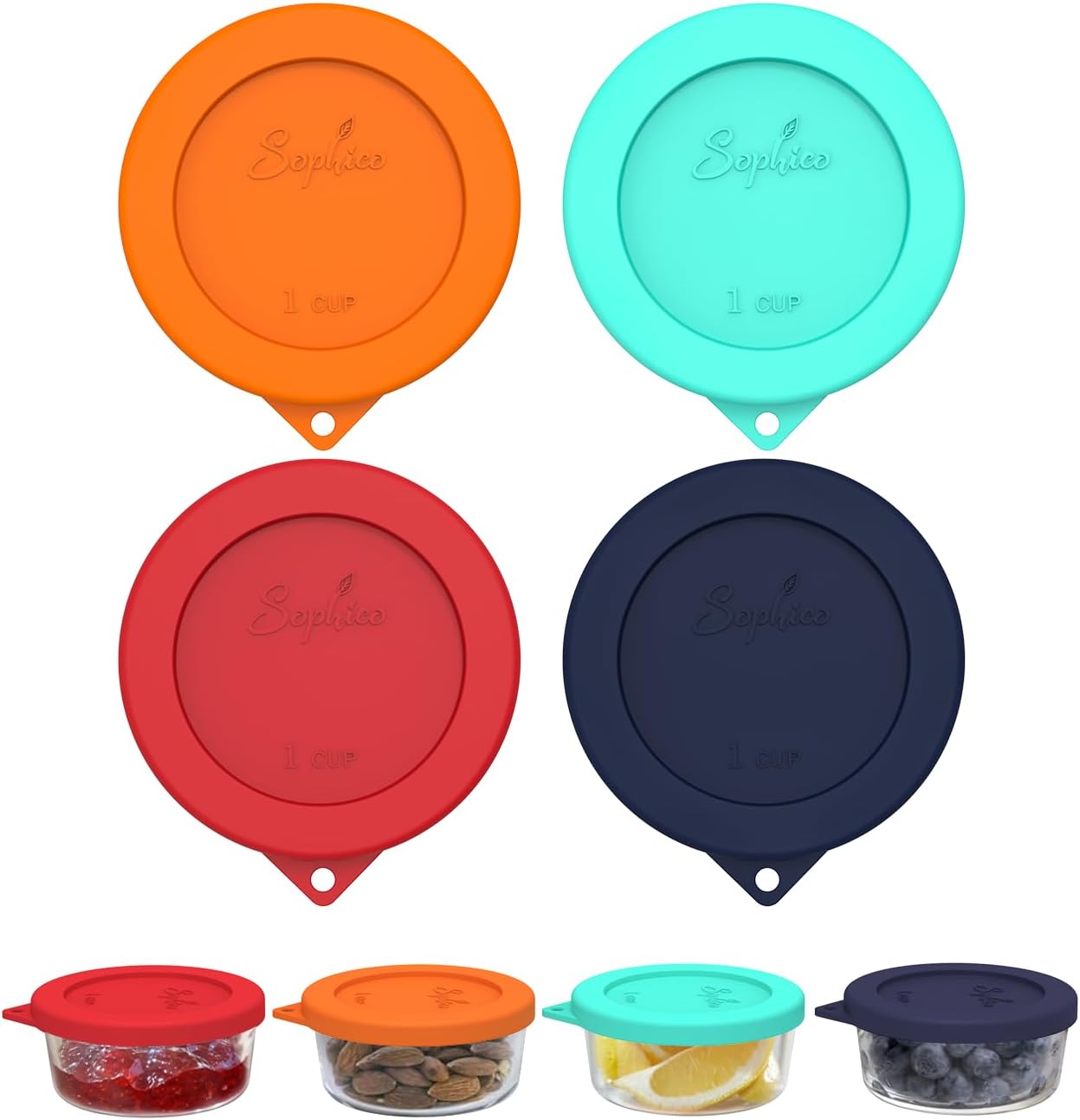 SOPHICO 1 Cup Round Silicone Replacement for Pyrex & Anchor Hocking 7202-PC
