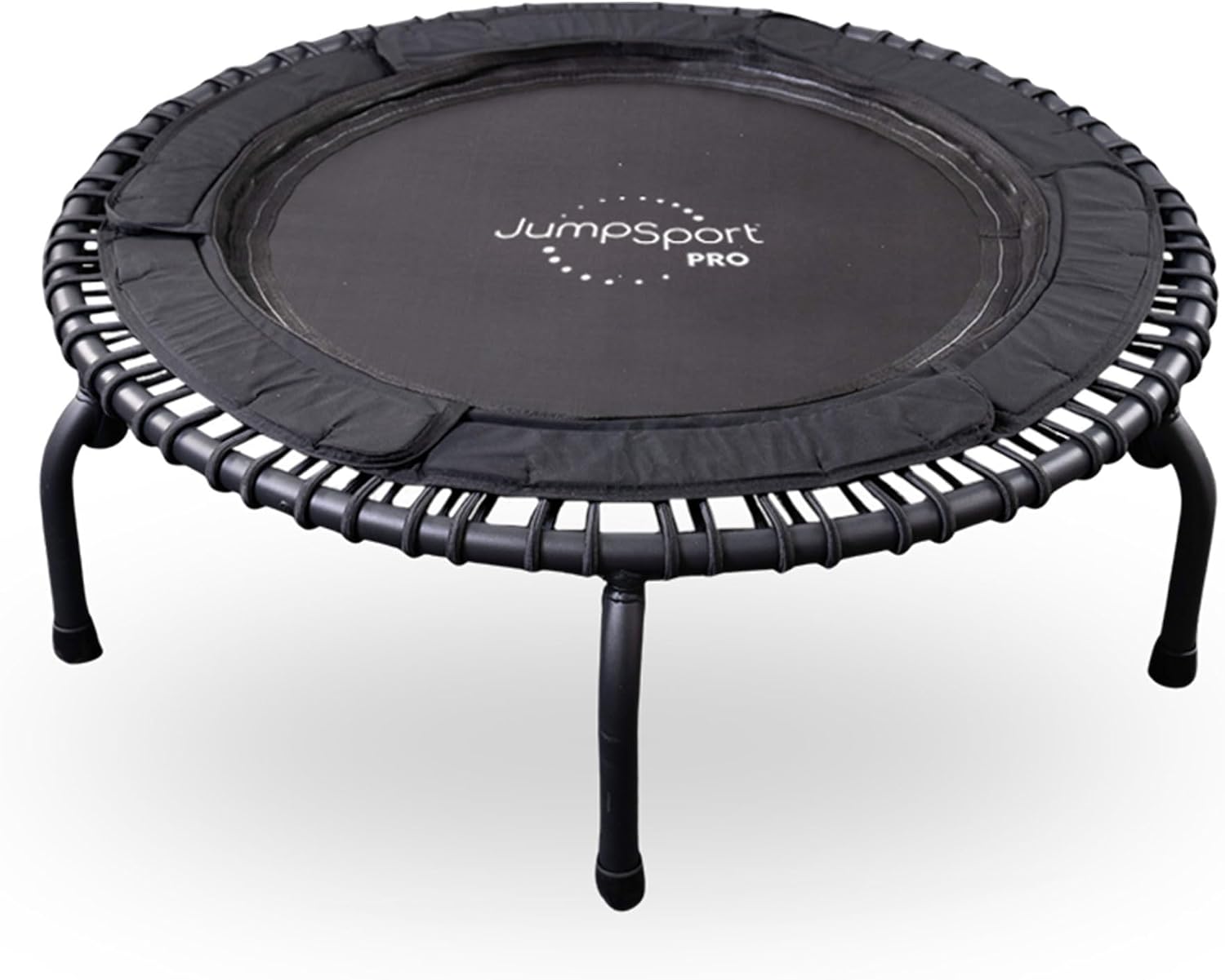 JumpSport 550 Workout Rebounder for Adults, 44" | PRO CE | Mini Exercise Fitness Trampoline Jumper with Cables | Black