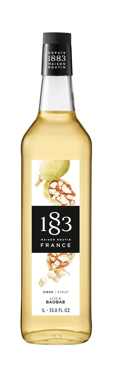 1883 Maple Syrup for Drinks, Made in France, 1 Liter Glass Bottle