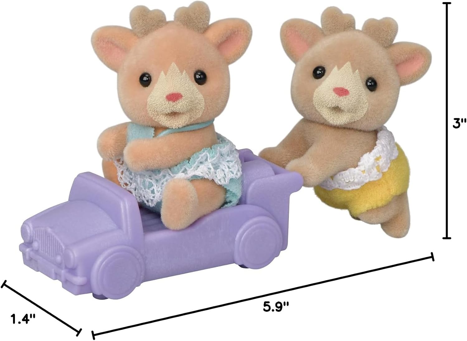 Calico Critters Hopscotch Rabbit Twins - Adorable Bunnies for Endless Imaginative Play. Bring Home the Double the Fun with These Charming Twins!