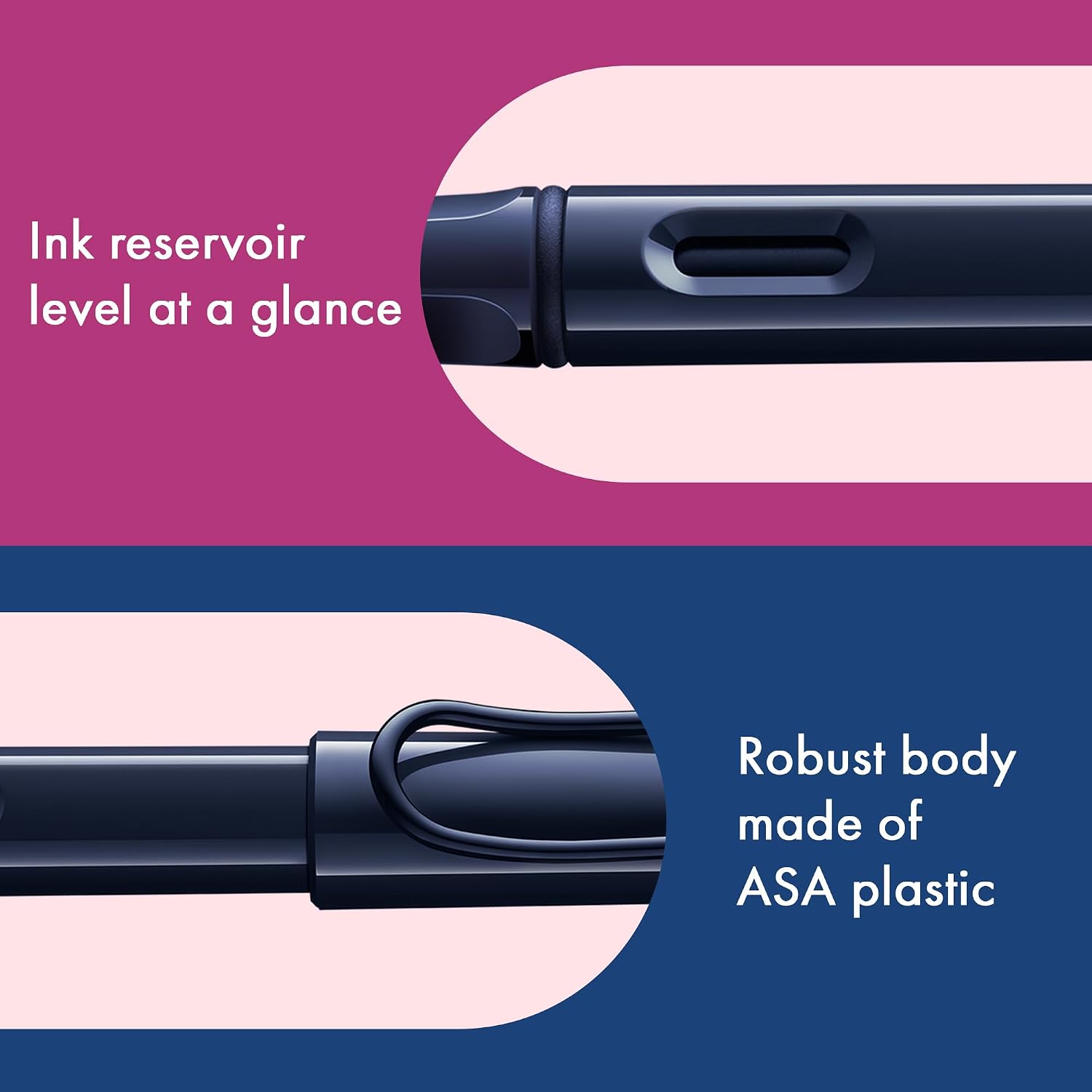 LAMY safari umbra - Fountain Pen with ergonomic grip & polished steel nib in size F - ideal for any Writing & Calligraphy - including LAMY T 10 blue cartridge - Right-Handed