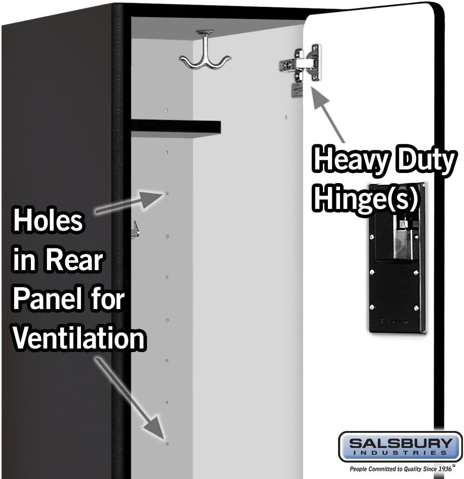 Salsbury Industries Double Tier 'S' Style Designer Wood Locker, Mahogany, 5' 3" x 15"