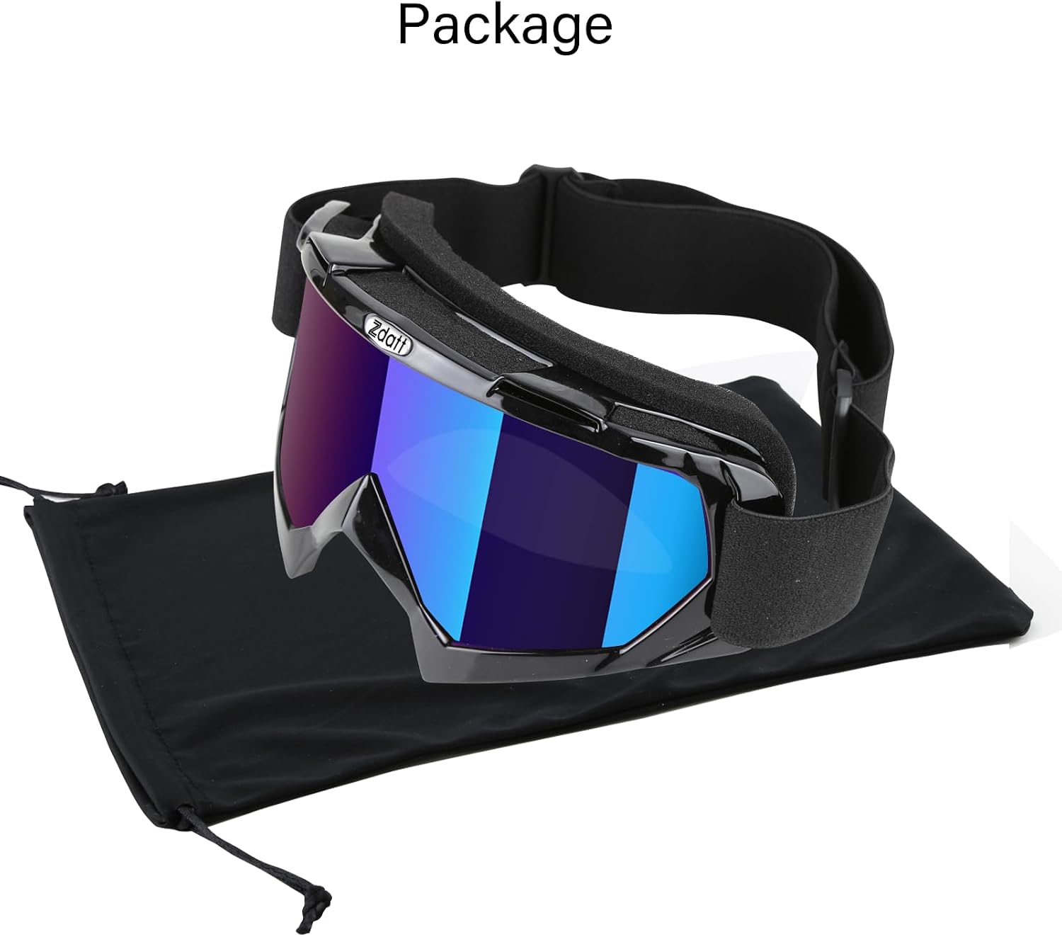 Dirt Bike Goggles, ATV Motorcycle UTV MX OTG Accessories Goggle Glasses & Anti Fog Ski Goggles, Racing Skiing Dirtbike