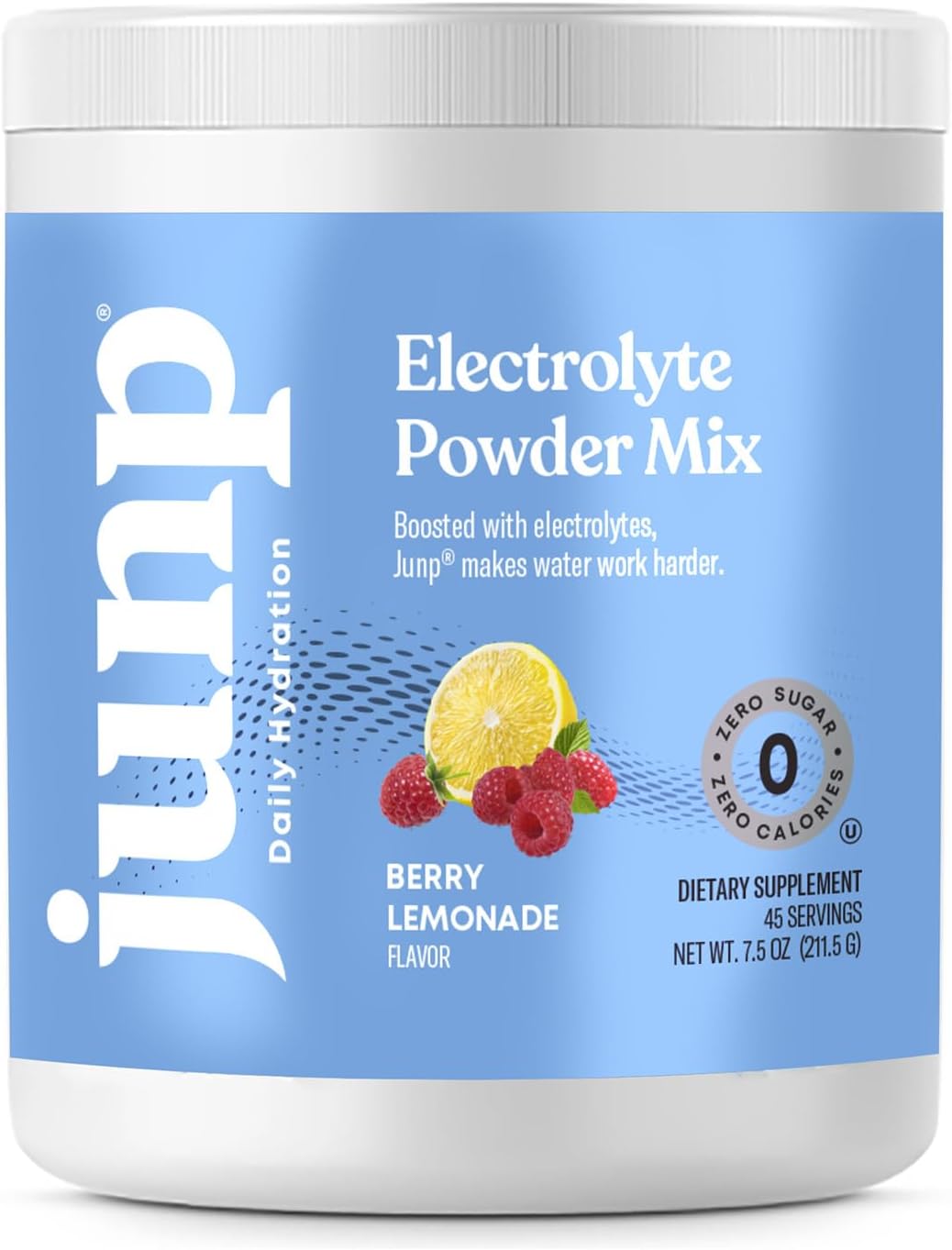 JUNP Electrolytes Powder No Sugar No Carbs – Lemonade Keto Electrolyte Drink Mix - Potassium & Salt Hydration Powder Electrolytes - Zero Calorie