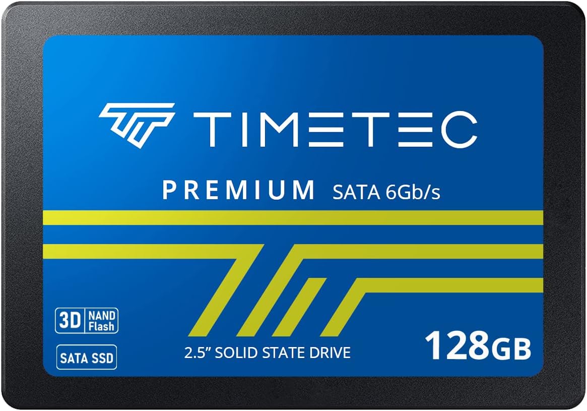 Timetec 512GB SSD 3D NAND SATA III 6Gb/s 2.5 Inch 7mm (0.28") Read Speed Up to 550 MB/s SLC Cache Performance Boost Internal Solid State Drive for