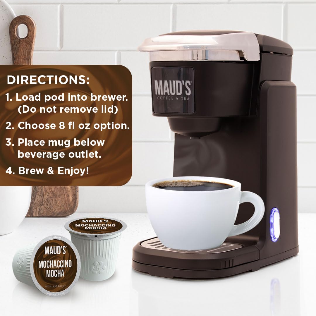 Maud's Mocha Cappuccino Coffee Pods, 50ct
