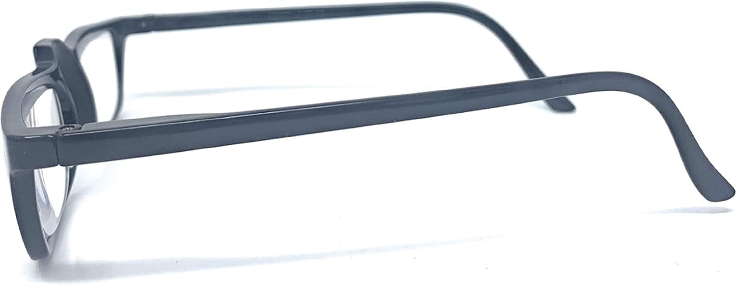 The Felix Rectangle Half Frame Reading Glasses, Unisex Half Rim Readers + 1.50 Dark Tortoise
