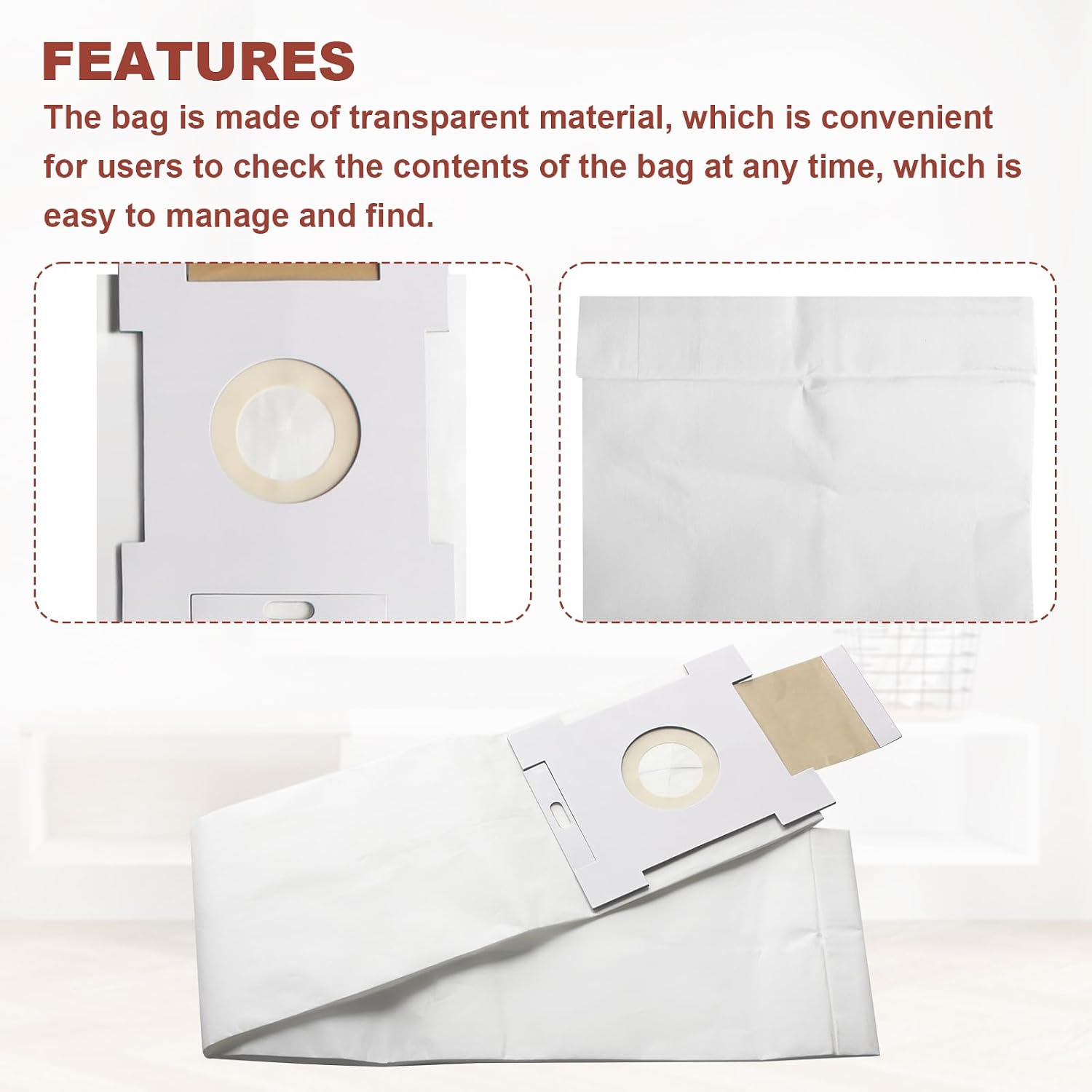 VX3918STD 8-Gallon Central Vacuum Bags Replacement for Broan-NuTone VX3918STD 8-Gallon Bag Standard Filter Media Bags