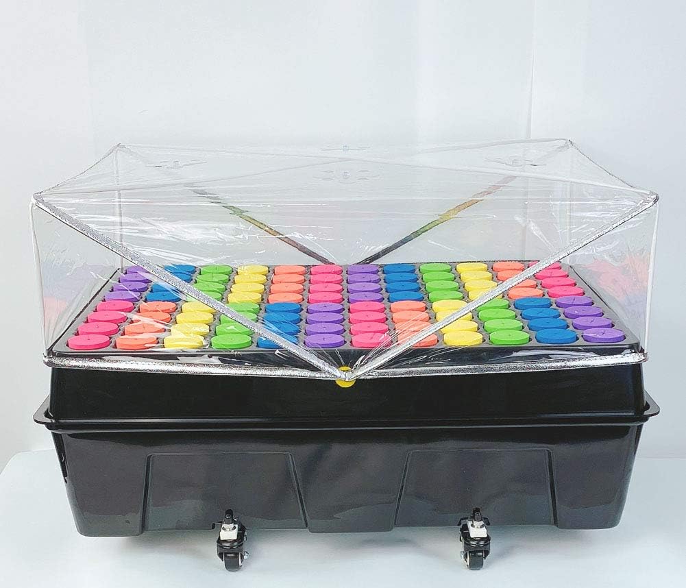 HORTIPOTS Aeroponic Clone Machine 48 Site for Plant Cuttings Propagation Using 2 in Neoprene Inserts