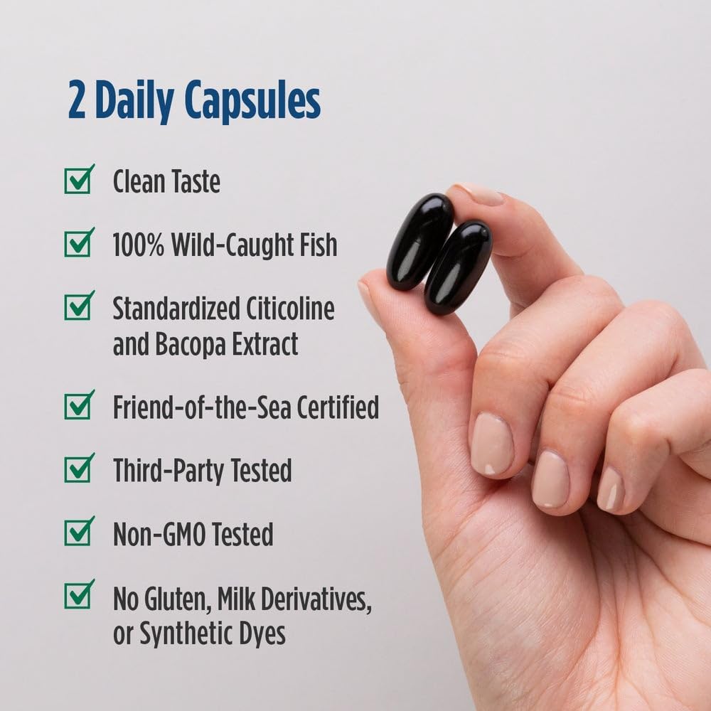 Nordic Naturals Omega Focus, 1280mg Omega-3 + Citicoline