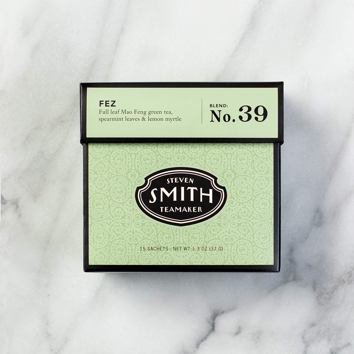 Smith Teamaker Spring Greens, Mao Feng Green Tea, 15 Sachets, 1.3oz each | Full Leaf Green Tea, Caffeinated, Sugar Free, Sustainably Grown, Plant Based Sachets, Microplastic-Free