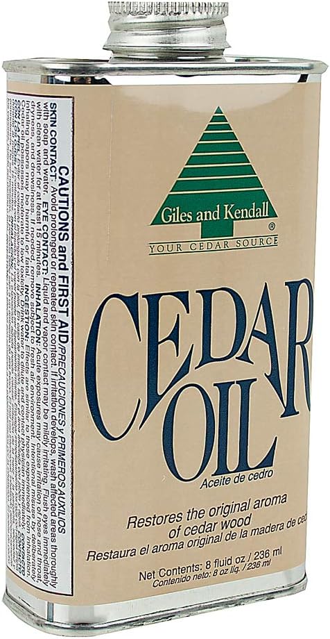Cedar Oil - Giles and Kendall - Restores the Original Aroma of Cedar Wood, 8 oz