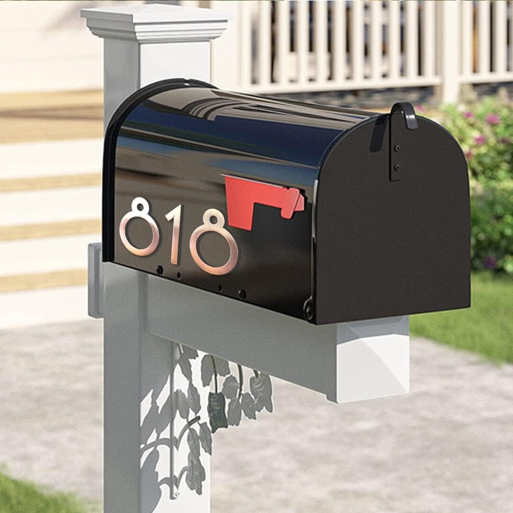 20 Pack Mailbox Numbers 0-9, 2.76 Inch High, Door Address Numbers Stickers for Apartment, House, Room, Office, Cars, Trucks