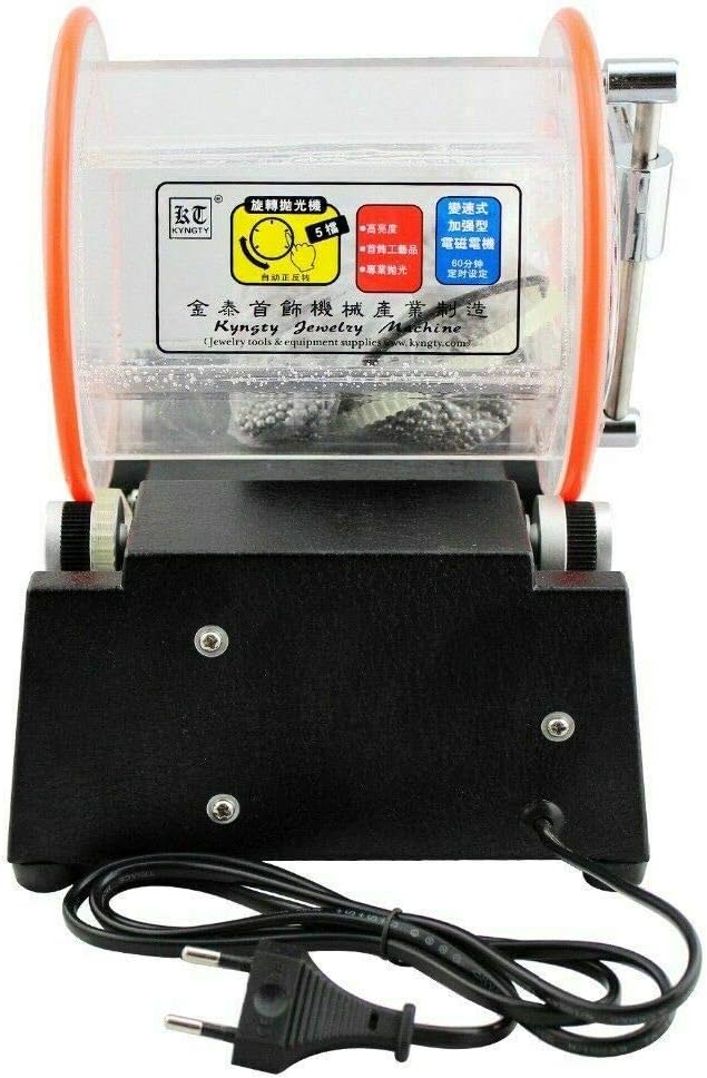 Hengwei 110V 45W Roller polishing Machine Jewelry Gold Silver Cleaning Machine Tumbler Rotary Tumbler Jewelry Polisher Finisher Polishing Bead Cleaner
