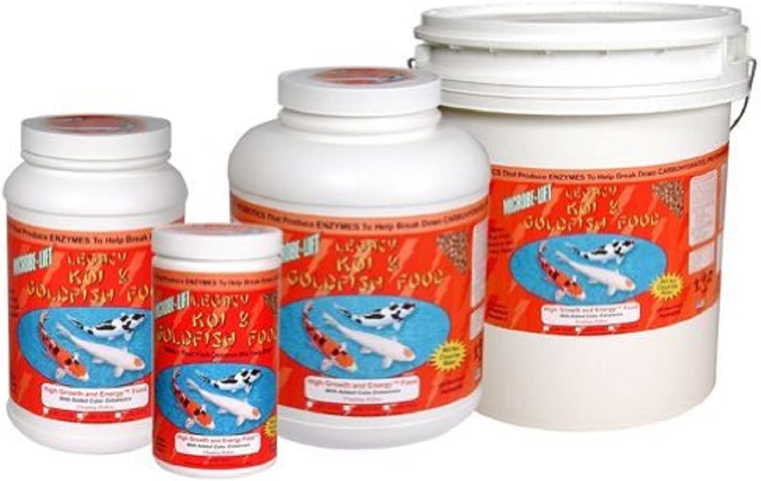 MICROBE-LIFT High Growth and Energy Floating Fish Food Pellets for Ponds, Water Gardens, and Fountains, Safe for Live Goldfish and Koi, 5.25 lbs