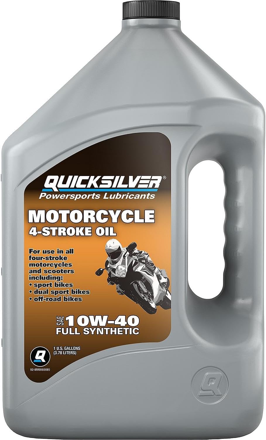 Quicksilver 20W-50 Full Synthetic Motorcycle Oil, 1 Quart