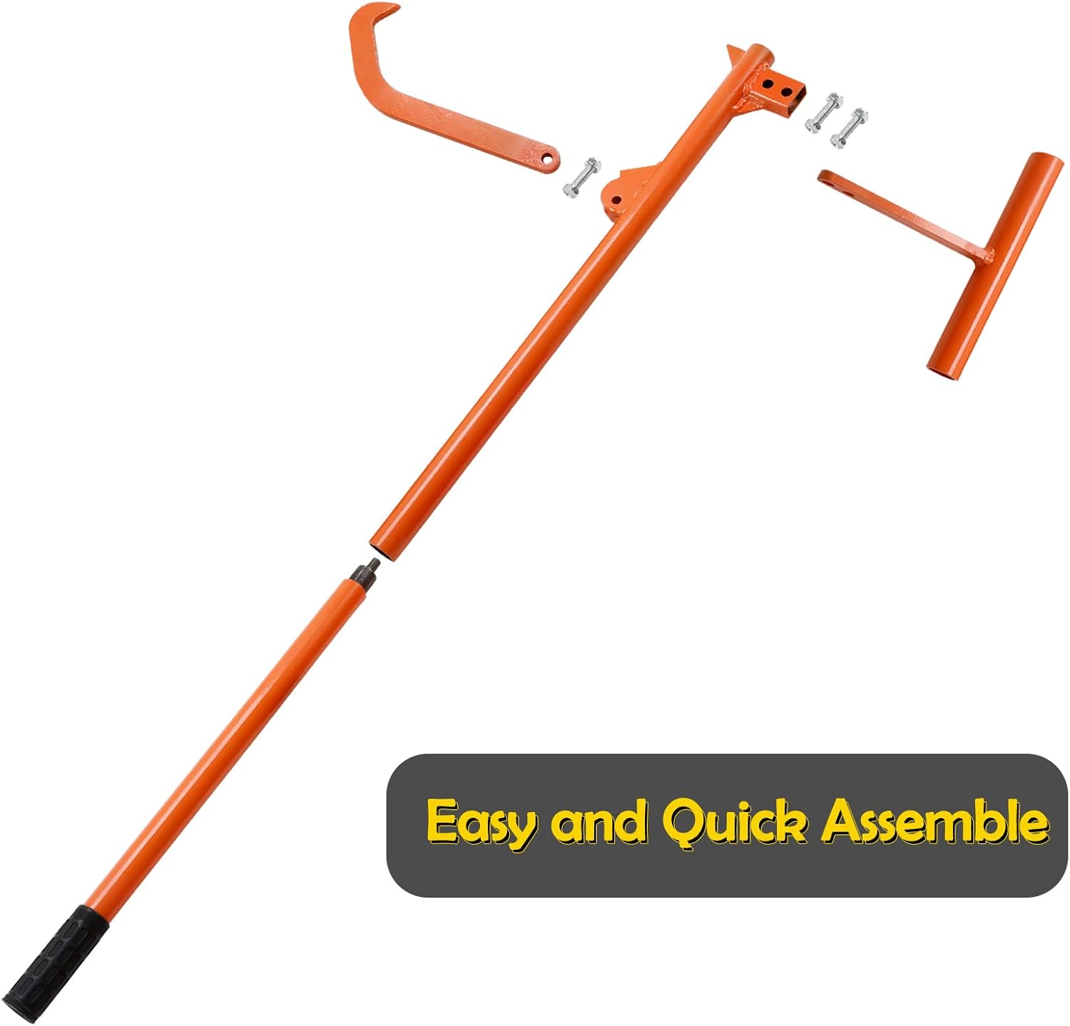 PIRIPARA 50.9" Timberjack Log Lifter, Adjustable Log Roller Cant Hook, Heavy Duty Steel Log Jack, Logging Tools for Rolling and Raising Up The Logs