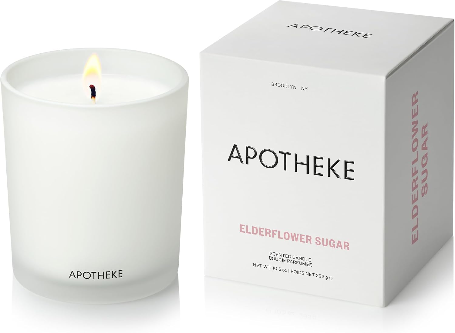 Apotheke Signature Scented Candles for Home, Canvas - 10.5 Oz | Long-Lasting Non-Toxic Soy Wax Jar Candle with Essential Oils, Large - Luxury Gift for Women & Men