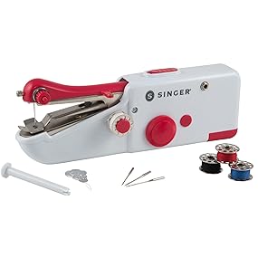 singer portable sewing machine mini tailor hem battery fabric alter clothes handheld cordless