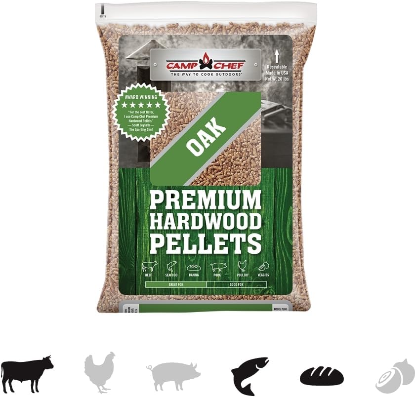 Camp Chef Orchard Apple BBQ Pellets, Hardwood Pellets for Grill, Smoke, Bake, Roast, Braise and BBQ, 20 lb. Bag
