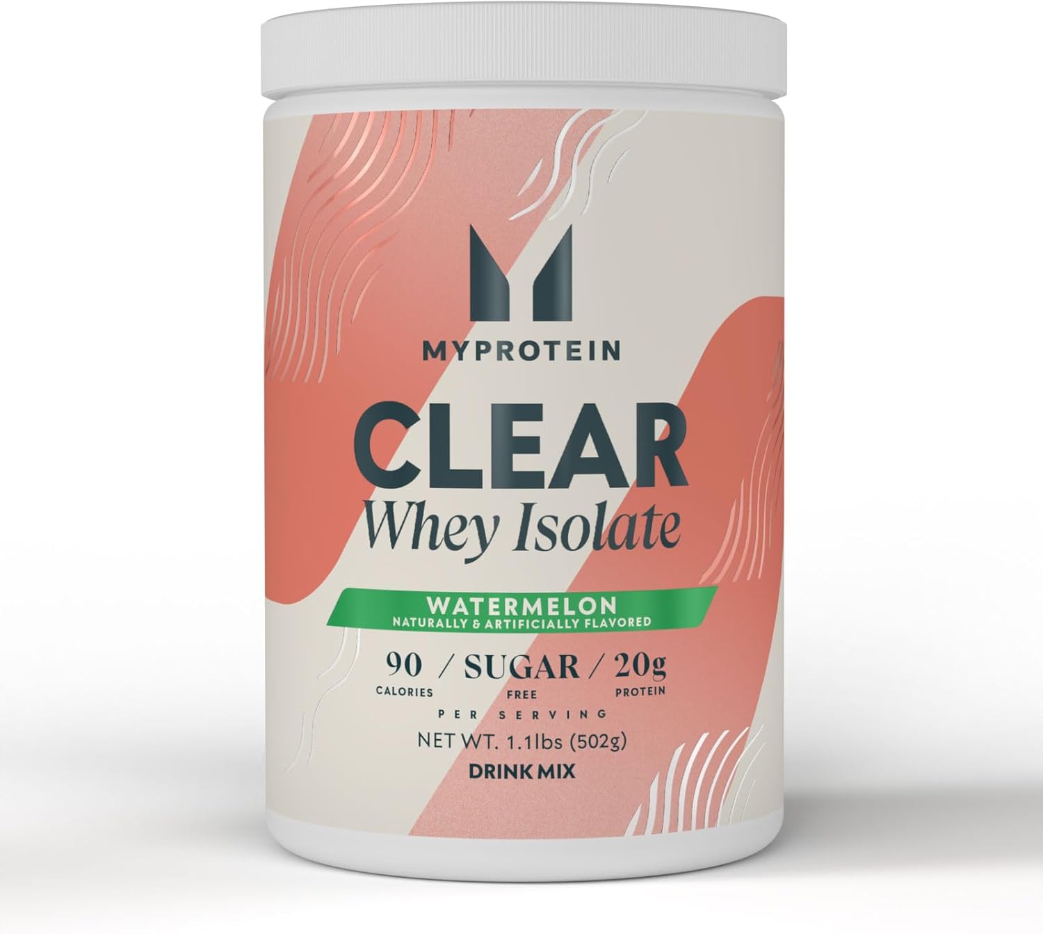 Myprotein Clear Whey Isolate Protein Powder, 35 Servings, (1.9lbs) Strawberry, 20g Protein per Serving, Naturally Flavored Drink Mix