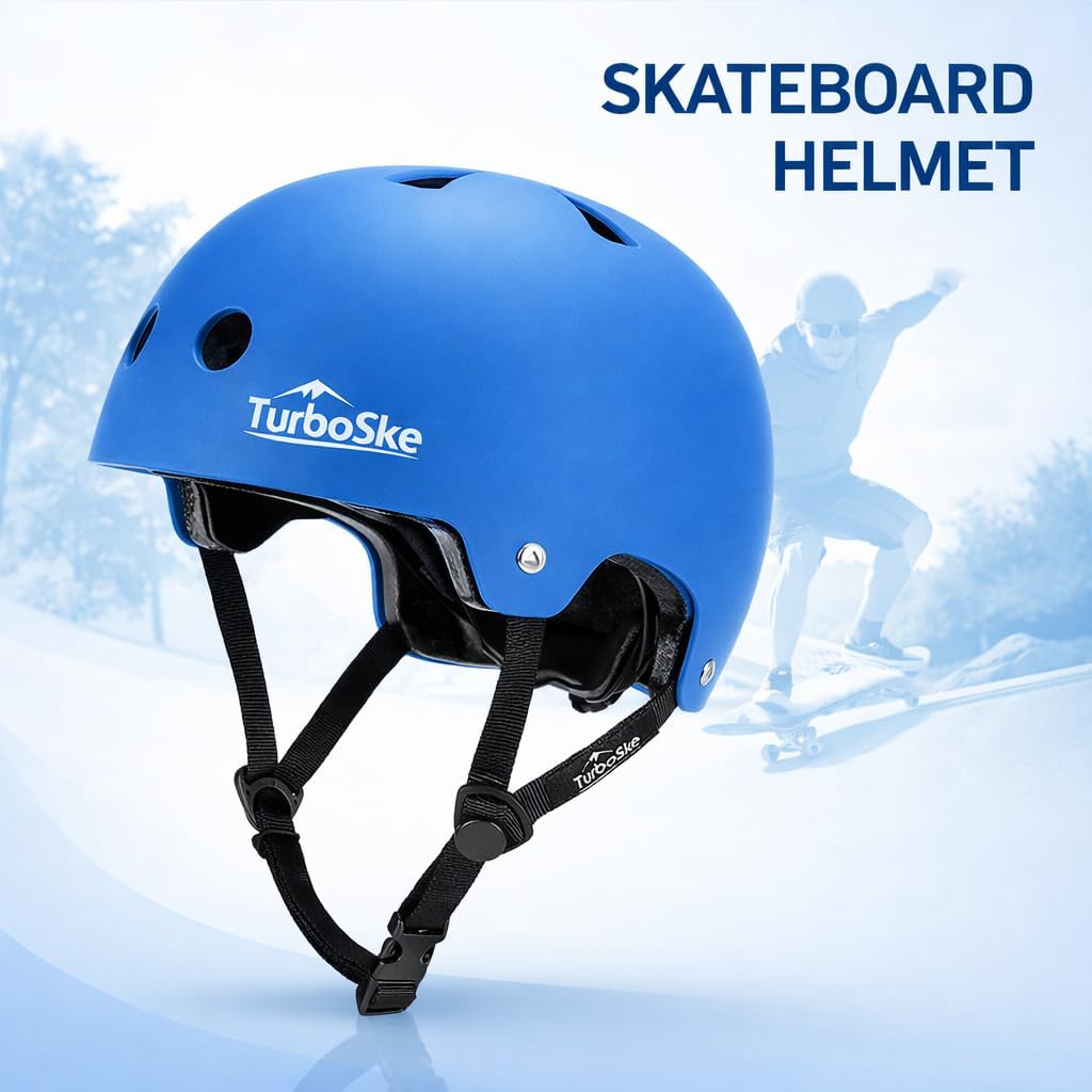 Skateboard Helmet,BMX Bike Multi-Sport Helmet for Youth,Men Women
