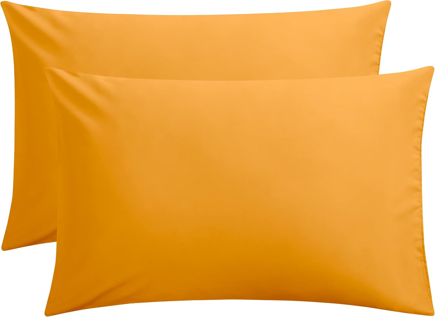 FLXXIE 2-Pack Microfiber Standard Pillow Cases, Envelope Style, White