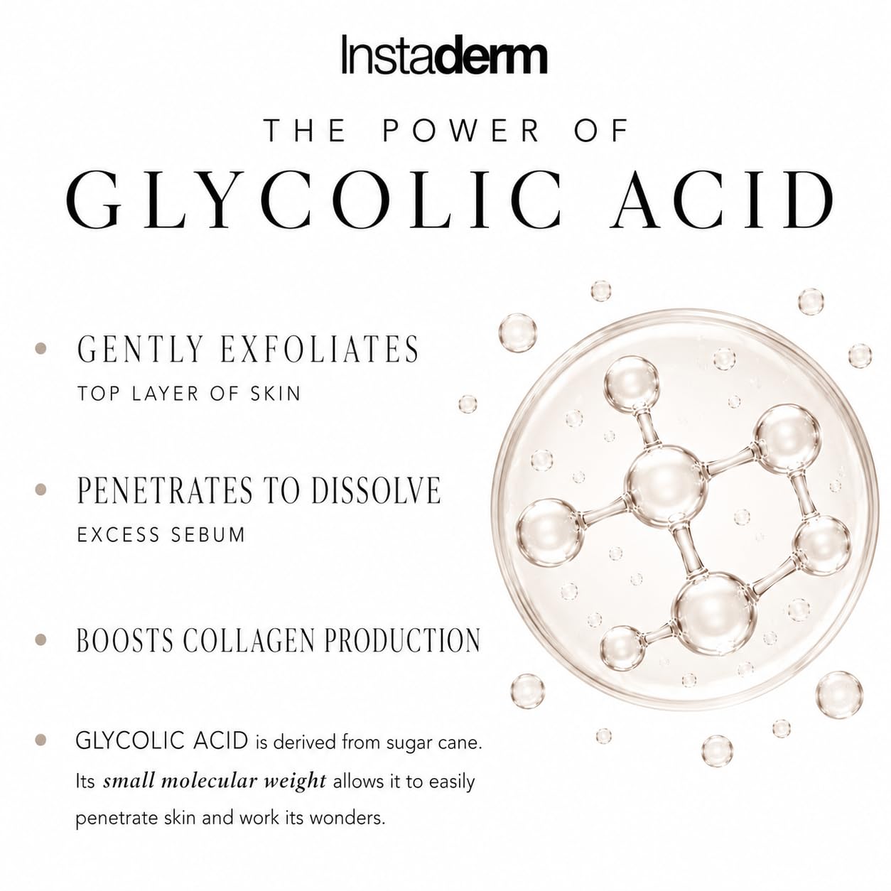 Glycolic Acid 15% Anti-Aging AHA Wrinkle Cream – Reduces the Appearance of Fine Lines, Wrinkles, Age Spots & Dark Spots – Exfoliates, Smooths