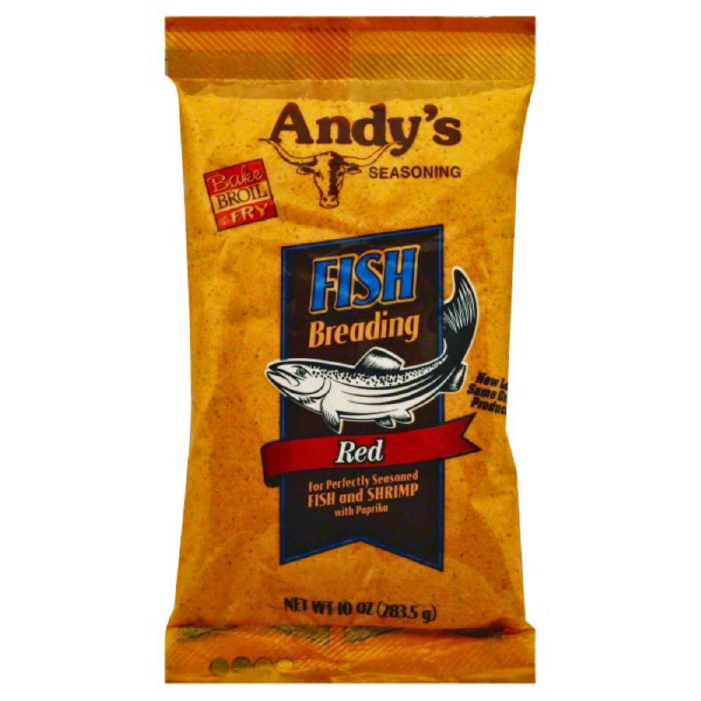 Andy's Seasoning Fish Breading - 3 PACK (1 ea Red, 1 ea Yellow, 1 ea Cajun)