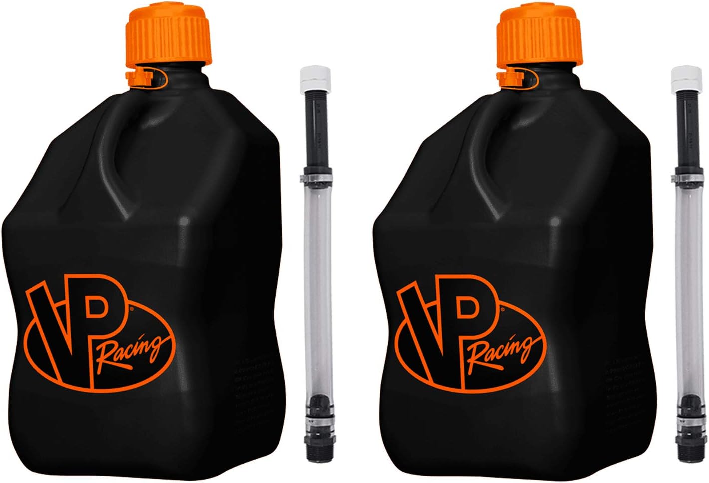 VP Racing 3852-CA Utility Jugs 5.5 Gallon (2 Pack) - Deluxe Filler Hoses, Racing Fuel Jug