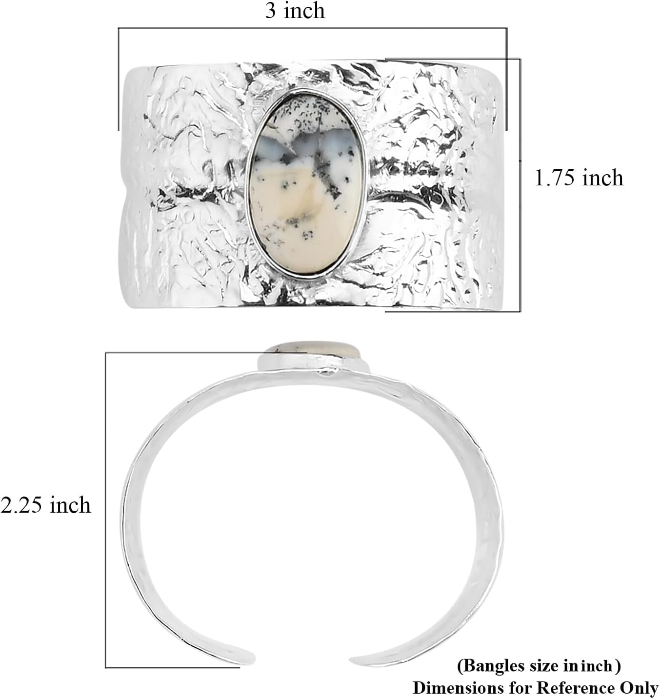 SHOP LC DELIVERING JOY Handmade Gemstone Cuff Bracelet