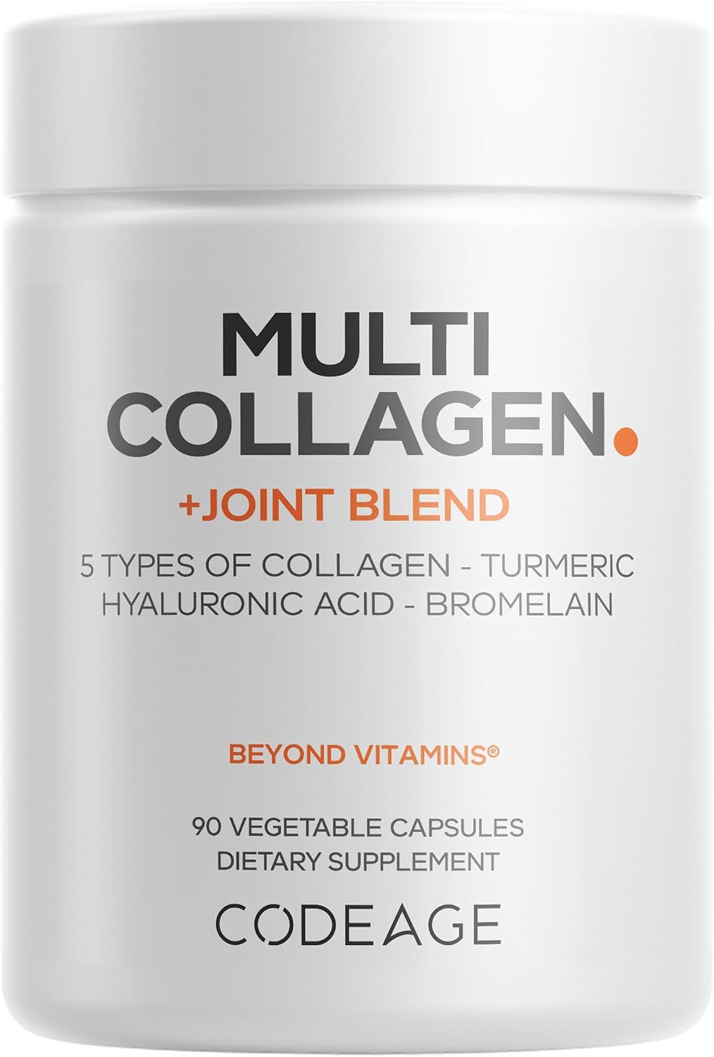 Codeage Multi Collagen Joint Blend, Hyaluronic Acid, Boswellia, 90 Capsules