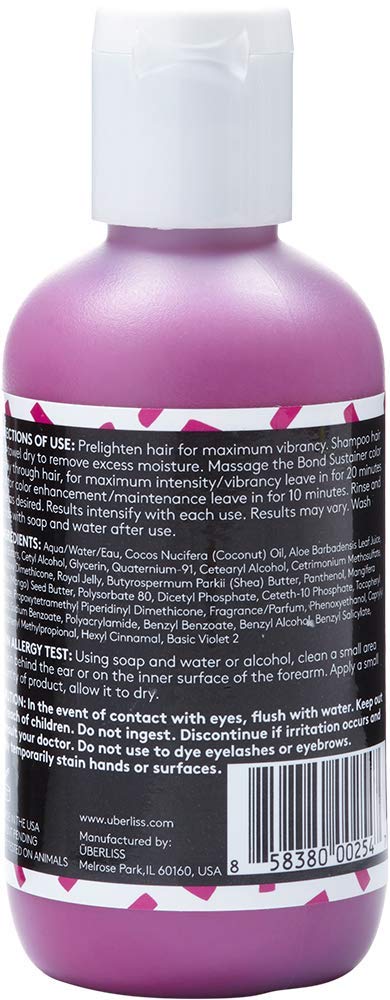 Bond Sustainer Color (Magenta Orchid) 3.7oz - Color Depositing Conditioner - Semi Permanent Direct Dye - Rebuild Broken Bonds - For Healthy Hair