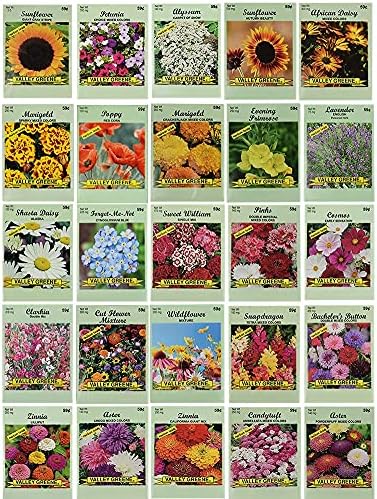 25 Slightly Assorted Flower Seeds! – Great for Bees, Birds
