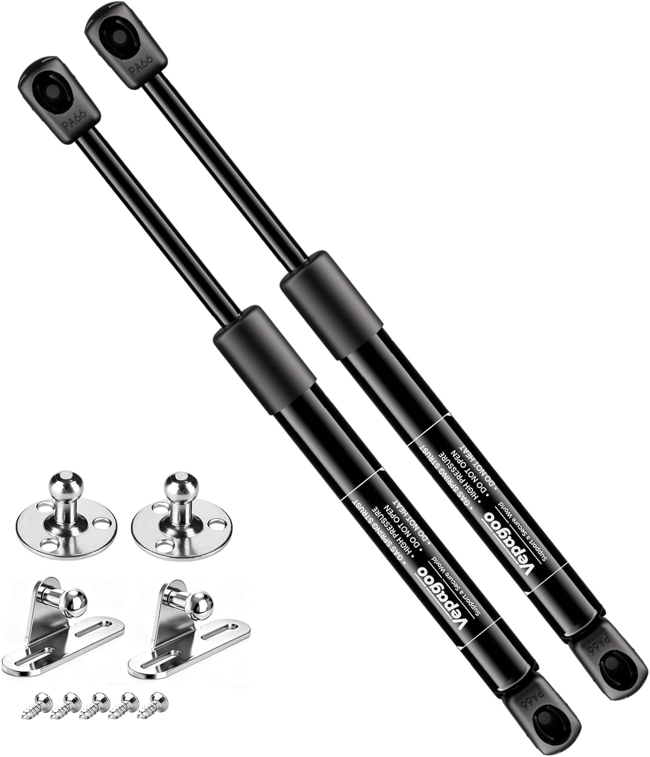 Vepagoo ML99-45 10 inch 45 lb Gas Struts for Truck Tool Box Lid, 2Pcs