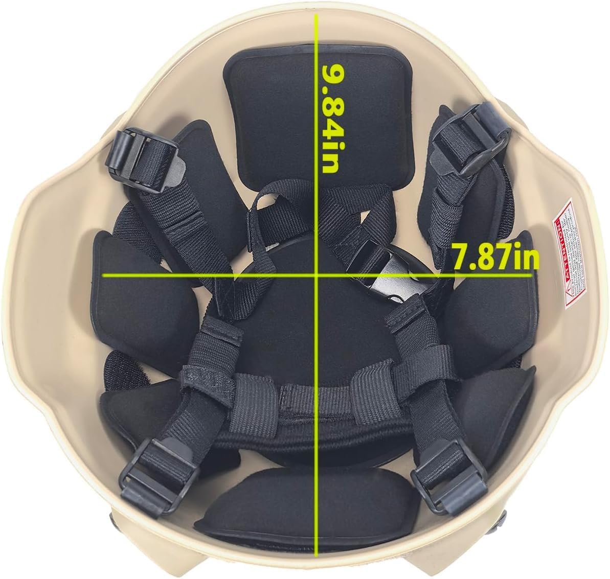 Tactical Airsoft Paintball MICH 2000 Helmet with Side Rail & NVG Mount