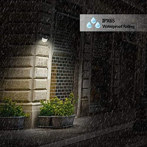 KBP Solar Fence Lights Outdoor Decorative Garden Lights Waterproof Wall Lights for Patio, Yard, Stairway (White)