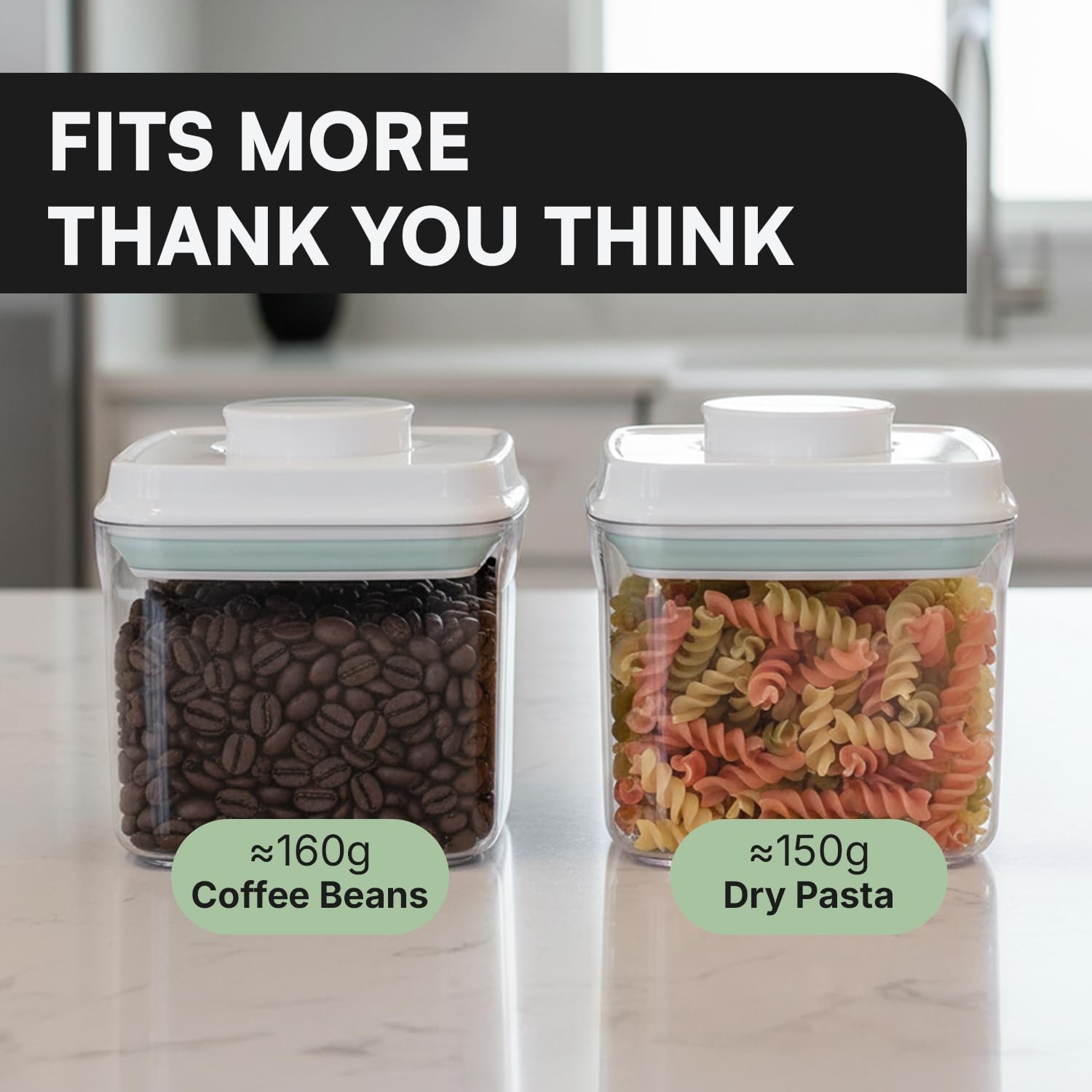 Bop Top Airtight Food Storage Containers | Pop-Top Lid | 16.5 Cups / 135 Oz