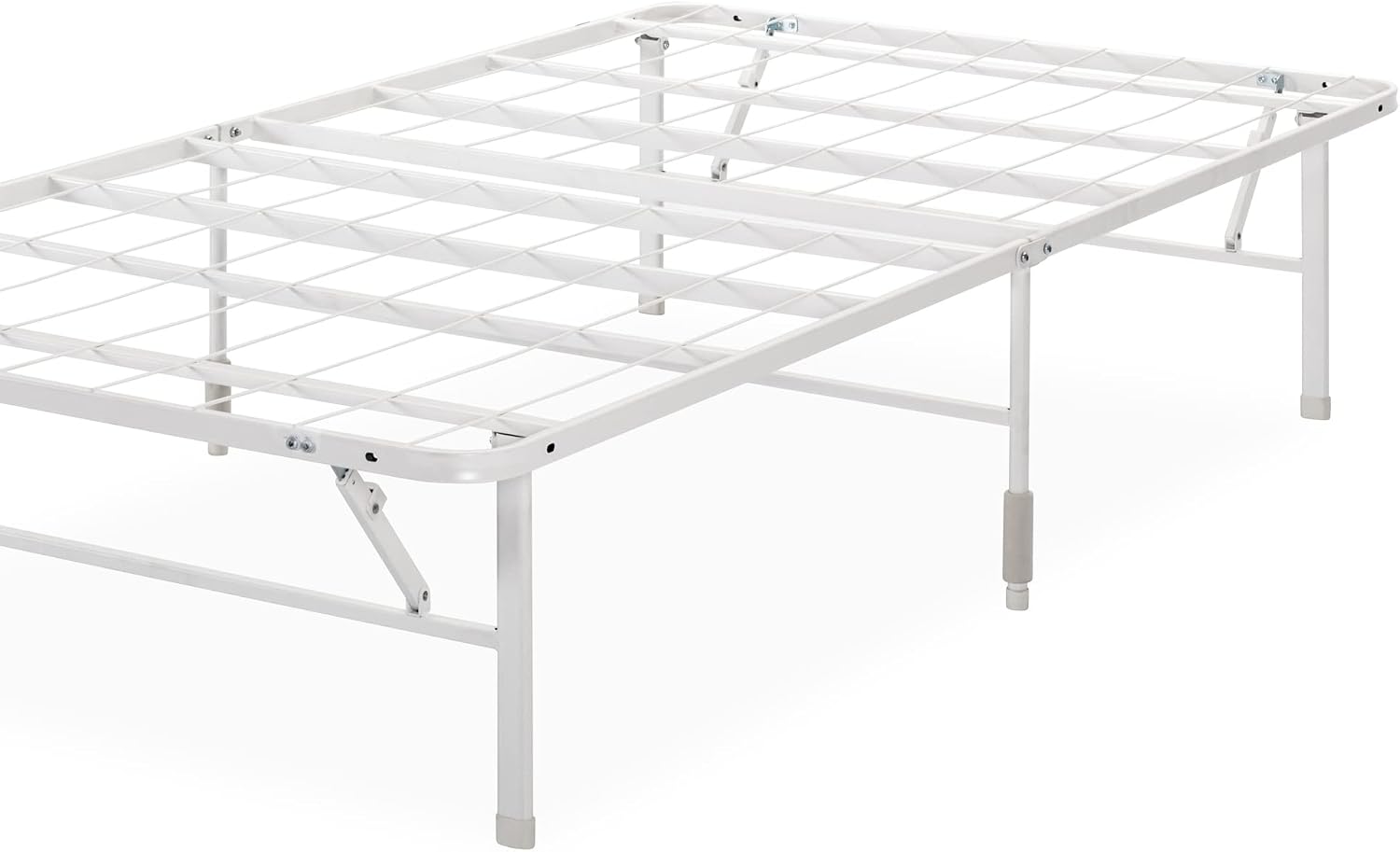 Zinus SmartBase Tool-Free Assembly Mattress Foundation, 14 Inch Metal Platform Bed Frame, No Box Spring Needed, Sturdy Steel Frame, Underbed Storage, Black, Queen