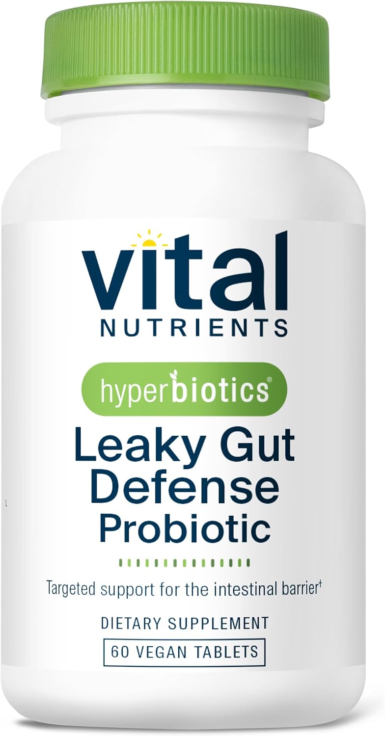 Hyperbiotics Vital Nutrients Leaky Gut Repair Supplement Probiotic | Science Backed Formula Strengthens Intestinal Barrier and Gut Health | Reduces