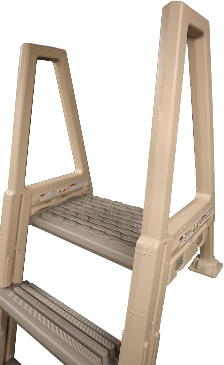 Confer Plastics 6000X Heavy Duty Above Ground in-Pool Swimming Ladder for Decks Adjustable from 42IN to 56IN HIGH