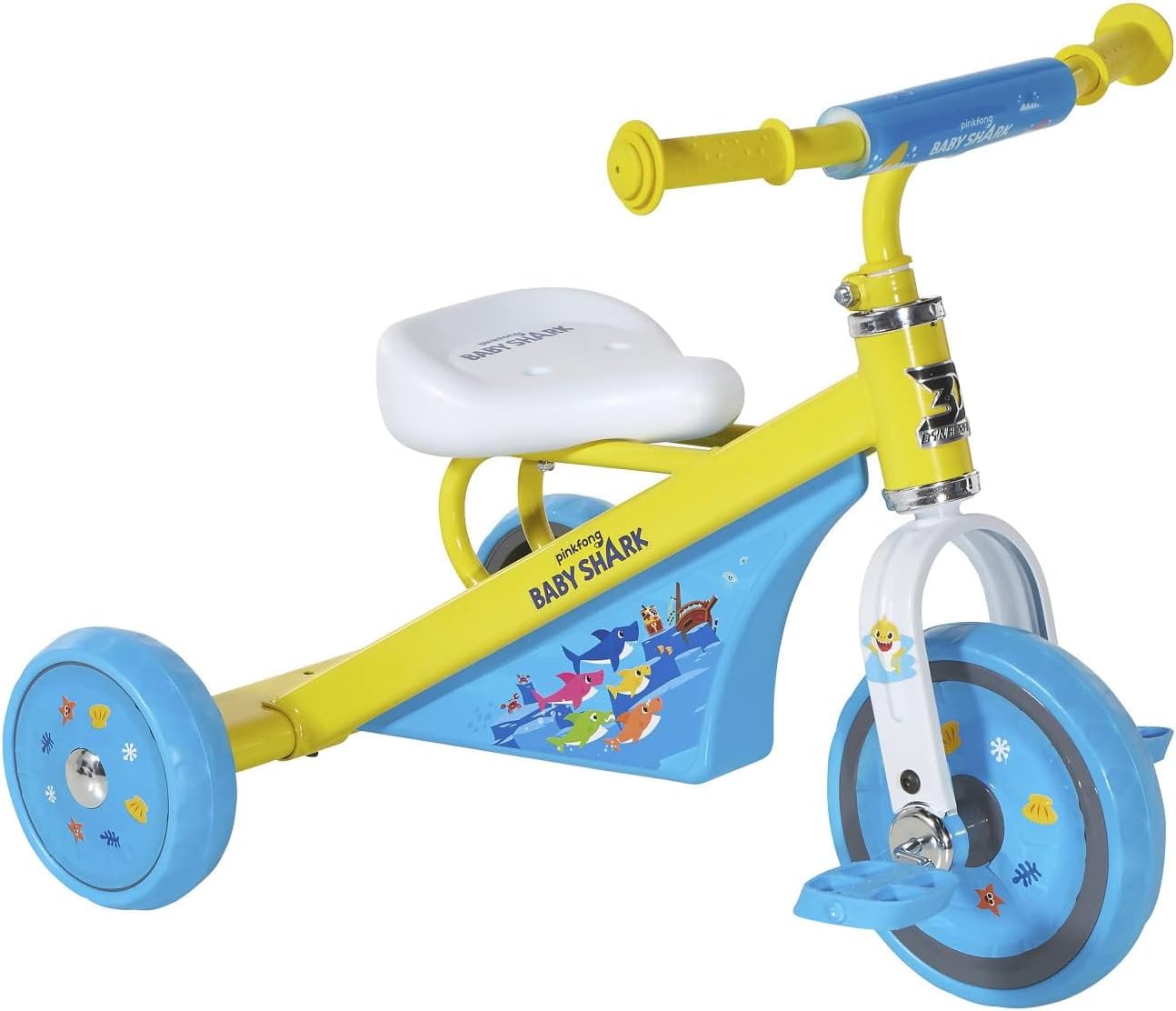 Dynacraft Baby Shark Trike for Kids – Fun and Colorful Design, Sturdy and Safe, Perfect for Toddlers Learning to Ride, Easy to Assemble