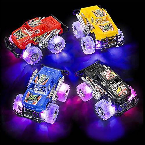 Light Up Monster Trucks for Boys and Girls, Toy Truck Set of 2, Monster Trucks for Boys 3-6 Years Old, Toddler Monster Truck Toys, Light Up Trucks