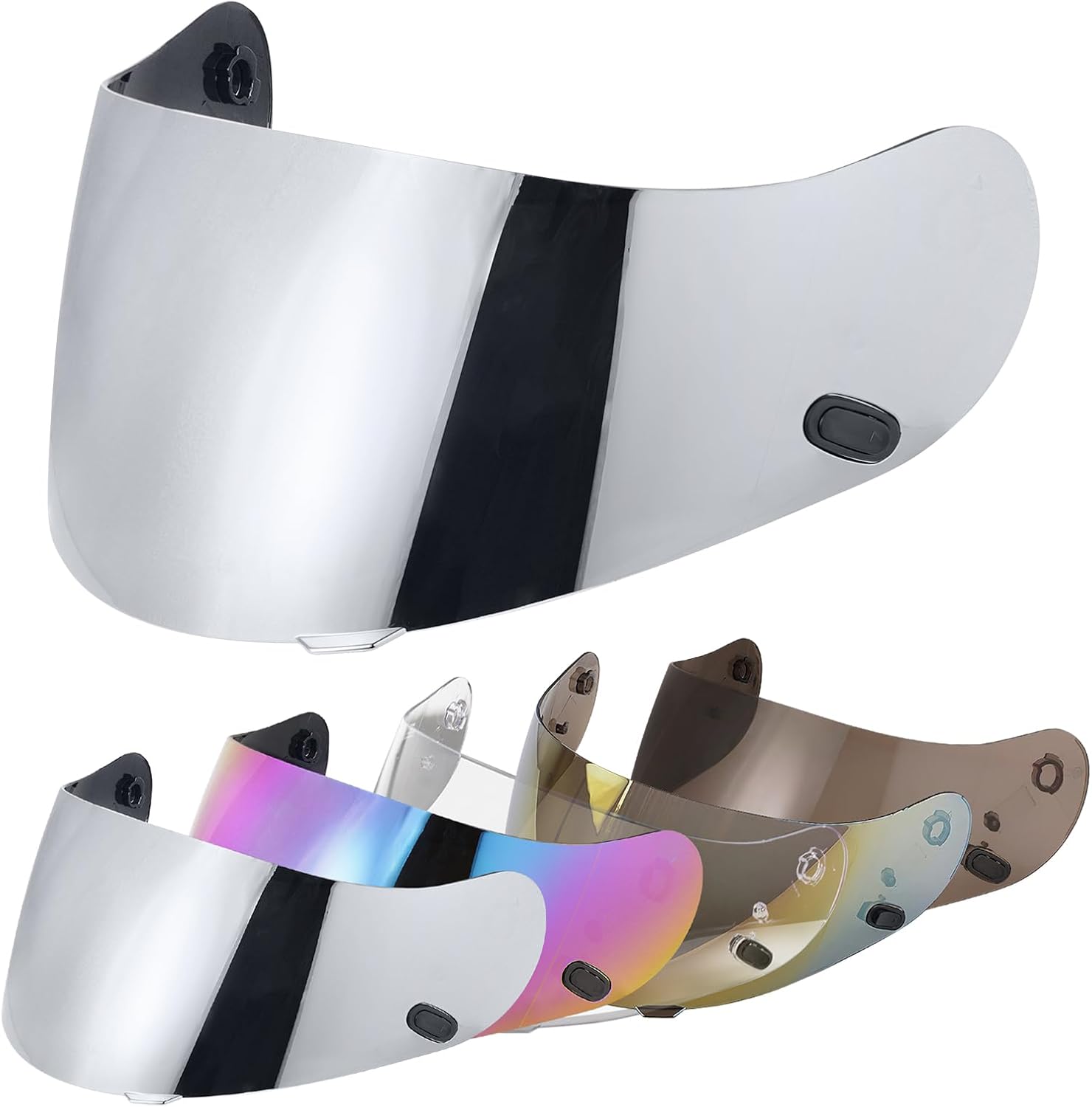 VCOROS Motorcycle Helmet Face Shield Visor Repalcement for HJ-09 CL-15 CL-17 CL-16 CL-SP AC-12 FS-10 CS-R1 IS-16 CS-R2 Shield (Smoke)