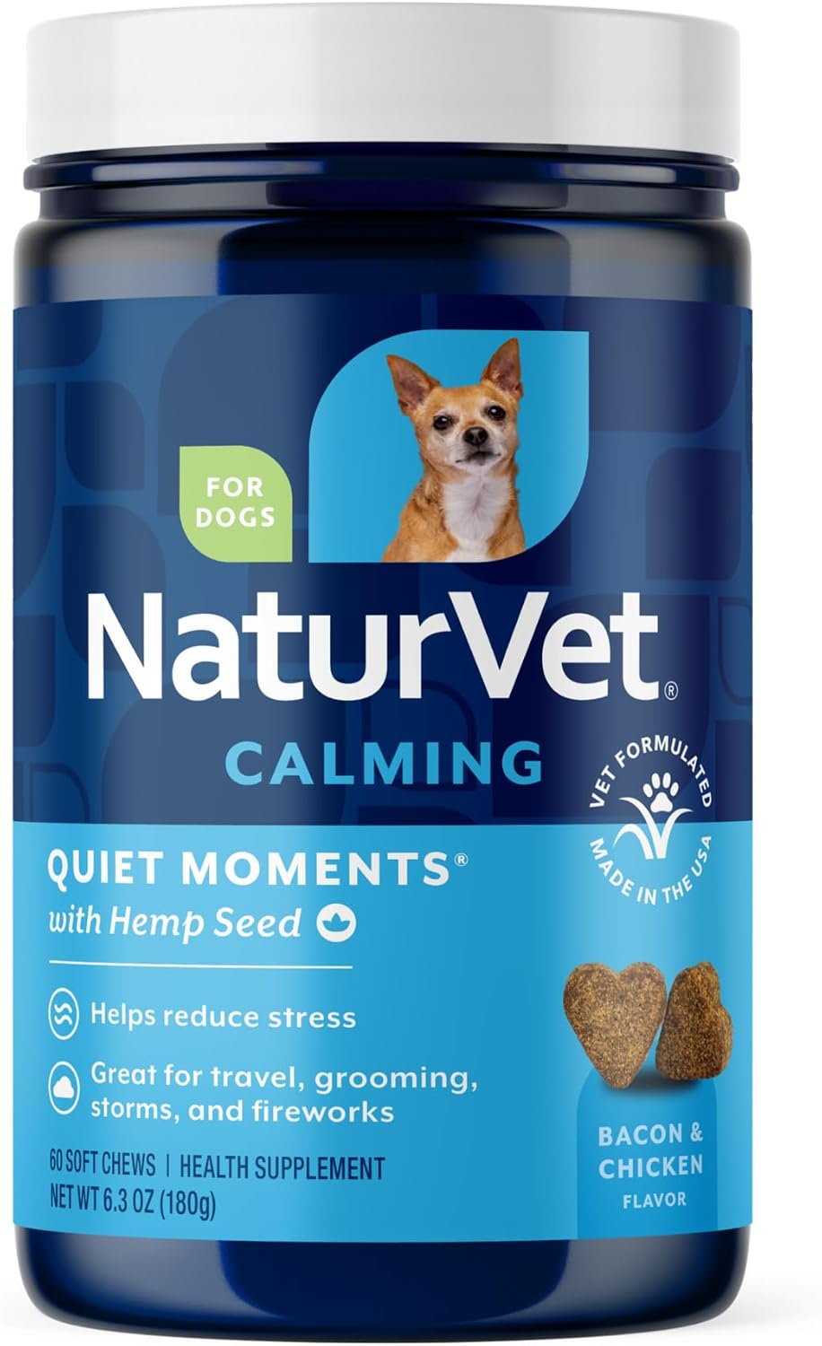 NaturVet Quiet Moments Calming Drops for Cats & Dogs - 2 Oz
