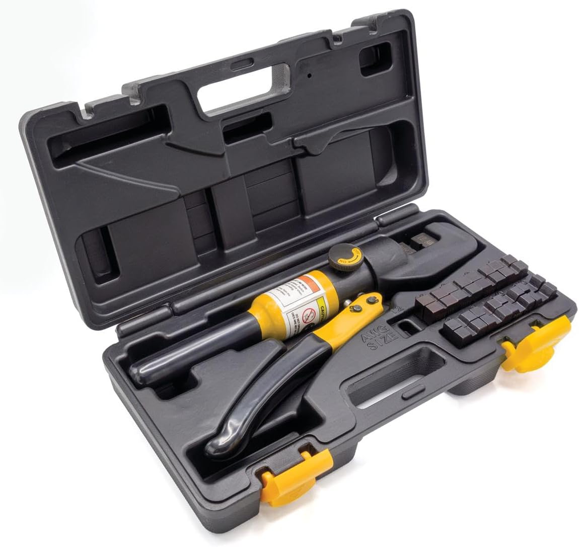 Titan Tools 11980 5 Ton Hydraulic Cable Crimper, Standard