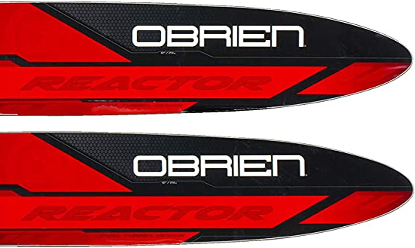 O'Brien Reactor Combo Water Skis, 67",Red